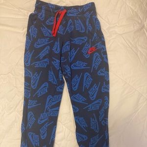 Blue Nike joggers
